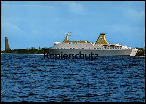 ÄLTERE POSTKARTE LABOE MIT FÄHRSCHIFF PRINZESSE RAGNHILD PRINSESSE FÄHRE ferry Schiff Motorschiff ship photo postcard AK