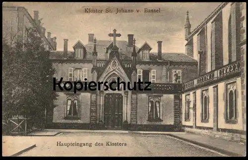 ALTE POSTKARTE KLOSTER ST. JOHANN VON BASSEL HAUPTEINGANG SAINT JEAN DE BASSEL BEI FÉNÉTRANGE Ansichtskarte cpa postcard