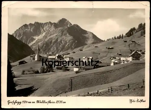 ALTE POSTKARTE KLEINWALSERTAL HIRSCHEGG MIT WIDDERSTEIN PHOTO KESSLER Stempel Sondertarif Ansichtskarte AK cpa postcard