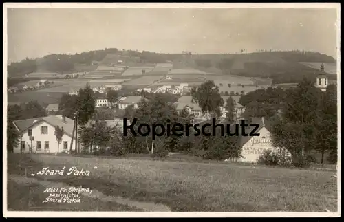 ALTE POSTKARTE STARA PAKA PANORAMA VELIMSK VANKOVA PRAZSKA SEMENA Ceska czech republic Tschechische Republik postcard