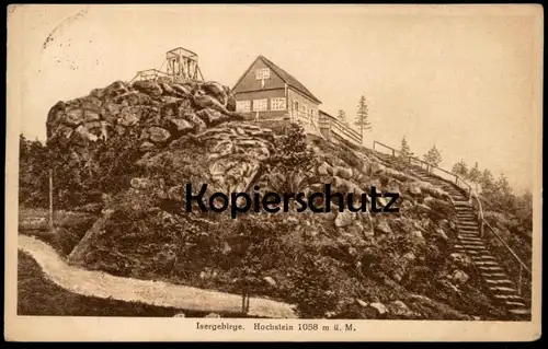 ALTE POSTKARTE ISERGEBIRGE HOCHSTEIN Szklarska Poręba Szklarska Poręba Polska Polen Poland Ansichtskarte AK cpa postcard