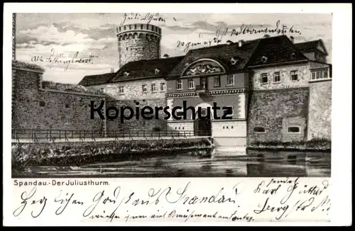 ÄLTERES REPRO FOTO BERLIN SPANDAU DER JULIUSTHURM JULIUSTURM TURM BERLIN ARCHIV FOTO RIECHEL tower tour photo