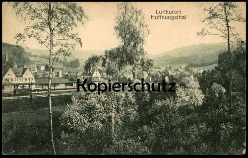 ALTE POSTKARTE HOFFNUNGSTHAL PANORAMA MIT BAHNHOF Rösrath Eisenbahn station gare Ansichtskarte cpa postcard AK