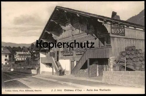 ALTE POSTKARTE CHATEAU D'OEX ASILE DES VIEILLARDS Schweiz Kanton Waadt cpa postcard AK Ansichtskarte