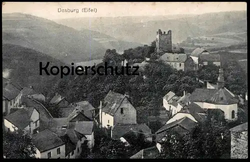 ALTE POSTKARTE DASBURG EIFEL KAUFHAUS UND HOTEL ZUR POST L. SCHMITZ LUXEMBURG Luxembourg Ansichtskarte AK cpa postcard