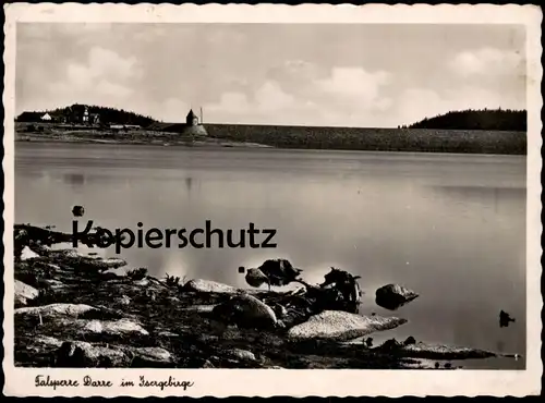 ALTE POSTKARTE TALSPERRE DARRE IM ISERGEBIRGE 1940 SCHWARZE DESSE DESNA SUDETEN DARRETALSPERRE cpa postcard AK