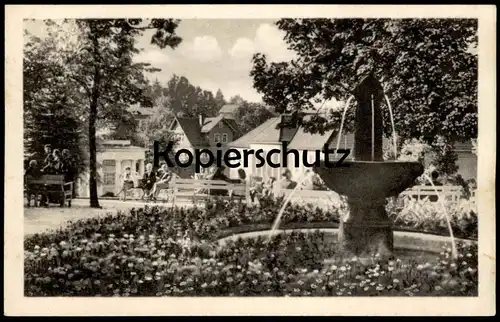 ÄLTERE POSTKARTE BAD LIEBENSTEIN BLICK VOM KURPARK ZUM BADHAUS UND BRUNNENTEMPEL Thüringen AK Ansichtskarte cpa postcard