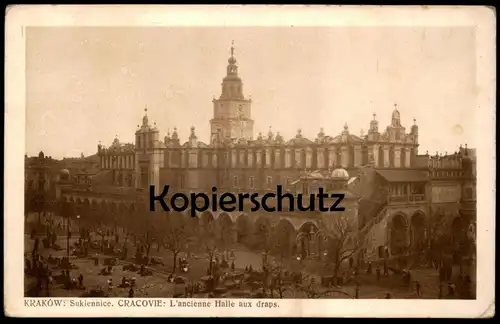 ALTE POSTKARTE KRAKOW SUKIENNICE CRACOVIE L'ANCIENNE HALLE AUX DRAPS Krakau Polska Ansichtskarte AK postcard cpa