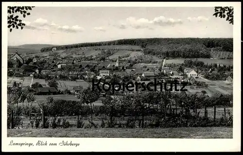 ÄLTERE POSTKARTE LAMSPRINGE BLICK VOM SÖHRBERGE SÖHRBERG PANORAMA GESAMTANSICHT Ansichtskarte postcard AK cpa