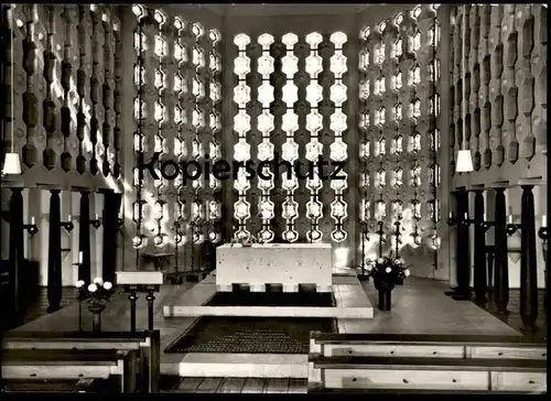 ÄLTERE POSTKARTE KIERSPE PFARRKIRCHE ST. JOSEF ARCHITEKT GOTTFRIED BÖHM Kirche Altar church église Ansichtskarte AK cpa