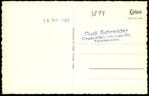 ÄLTERE POSTKARTE LUFTKURORT OLPE MESCHEDE SAUERLAND GASTHOF HÜTTER QUINKERT JUGENDHEIM Ansichtskarte cpa AK postcard