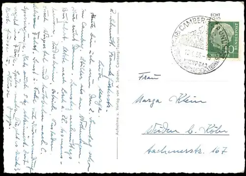 ÄLTERE POSTKARTE KNEIPPBAD BAD CAMBERG TAUNUS BADEHAUS INNENANSICHT SEBASTIAN-KNEIPP-STRASSE Ansichtskarte cpa postcard