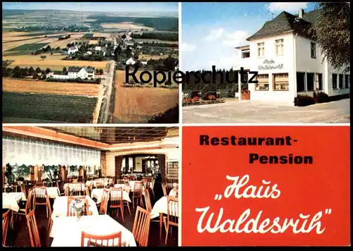 ÄLTERE POSTKARTE GAMMELSHAUSEN HUNSRÜCK PENSION WALDESRUH KARL JOSEF HARTMANN Hollnich Kastellaun Sinalco Ansichtskarte