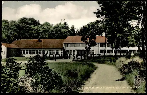 ÄLTERE POSTKARTE GLADENBACH HAUS BLANKENSTEIN SCHULUNGS- UND ERHOLUNGSHEIM D.P.G. HESSEN Ansichtskarte AK cpa postcard