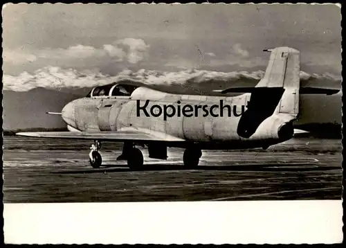 ÄLTERE POSTKARTE SCHUL- UND TRAININGSFLUGZEUGE FIAT G 80 MILITÄR-FLUGZEUGE Flugzeug military plane airplane avion cpa AK