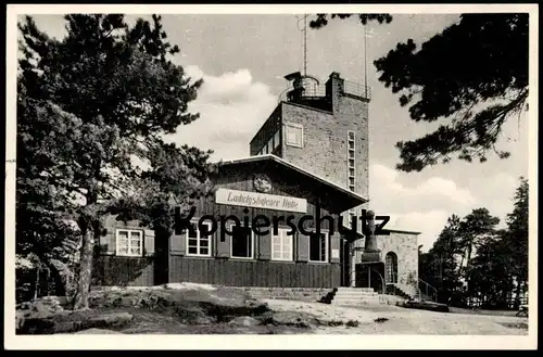 ALTE POSTKARTE KALMIT-HÜTTE MIT TURM LUDWIGSHAFENER HÜTTE GEMEINDEWALD MAIKAMMER Ludwigshafen Ansichtskarte postcard cpa