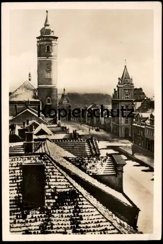 ALTE POSTKARTE DOMAZLICE NAMESTI S VEZE KLASTERA FOTO DR. V. BÖHM Czech Republic Ceska Cesko Ansichtskarte postcard cpa