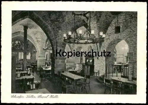 ALTE POSTKARTE TRIER SCHIEFFER KELLER STAPEL-HALLE ERBAUT UM 1200 cellar Ansichtskarte postcard cpa AK