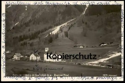 ALTE POSTKARTE GSCHNITZ IM GSCHNITZTALE AM BRENNER 1942 GSCHNITZTAL TIROL STEMPEL STEINACH Ansichtskarte AK cpa postcard