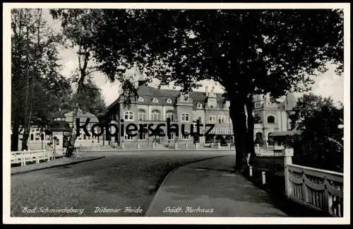 ALTE POSTKARTE BAD SCHMIEDEBERG DÜBENER HEIDE STÄDTISCHES KURHAUS PÄCHTER ALFRED WINKLER Ansichtskarte postcard cpa AK