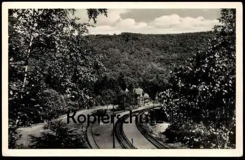 ALTE POSTKARTE BAHNHOF VORMWALD GILLERBERG 653 METER ANGENEHMER FAMILIENAUFENTHALT HILCHENBACH station gare postcard