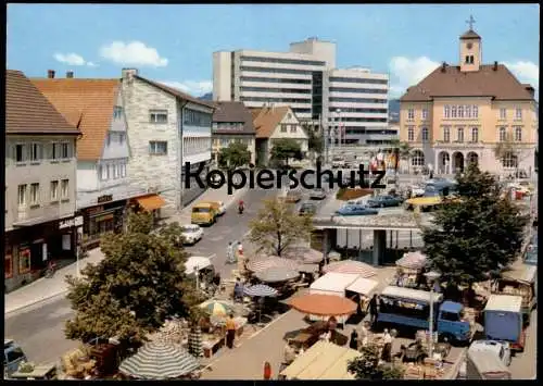 ÄLTERE POSTKARTE GROSSE KREISSTADT SINDELFINGEN RATHAUSPLATZ Geschäft Kochlöffel Markt maché market AK Ansichtskarte cpa