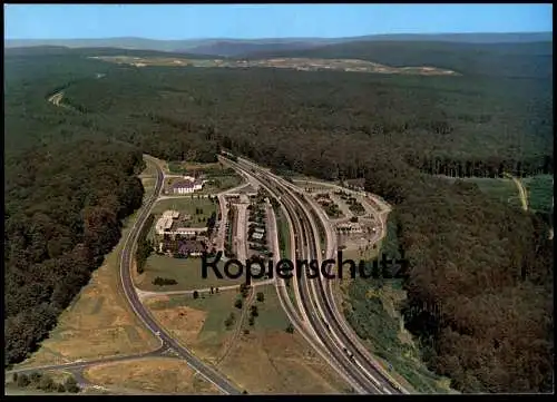 ÄLTERE POSTKARTE AUTOBAHN-RASTHAUS IM SPESSART MOTEL ROHRBRUNN RASTSTÄTTE motorway highway autoroute Ansichtskarte cpa