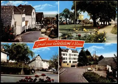 ÄLTERE POSTKARTE GRUSS AUS GIELSDORF BEI BONN WASSERTURM ALFTER Ansichtskarte AK cpa postcard