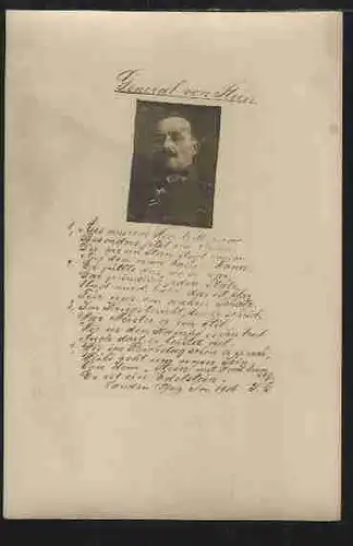 General von Stein, Bild und Text