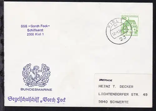 OSt. Kiel 12.1.84 + L3 SSS >>Gorch Fock