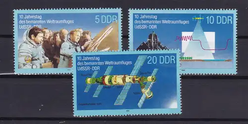 10. Jahrestag des gemeinsamen Weldraumfluges UdSSR-DDR, **
