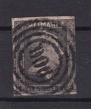 König Friedrich Wilhelm IV 1 Sgr. mit Nummernstempel 900 (= Lützen)