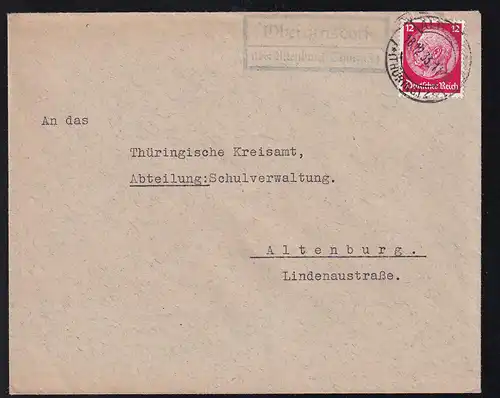 ALTENBURG (THÜRING.) LAND 18.1.33 + R2 Oberarnsdorf über Altenburg (Thüring.)