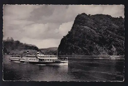 Dampfer "Kaiser Wilhelm" vor Loreley