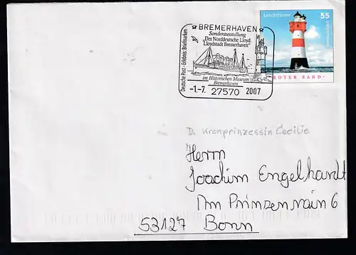 BREMERHAVEN 27570 Deutsche Post Erlebnis Briefmarken Sonderausstellung 