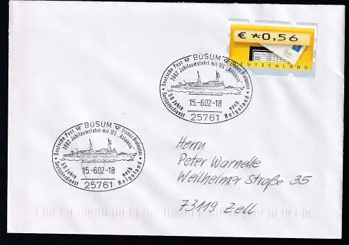 BÜSUM 25761 Deutsche Post Erlebnis Briefmarken 50 Jahre Seebäderdienst nach Helgoland 