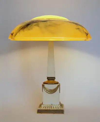 Unikat Art Déco Schreibtischlampe "EARTH PILLAR" Einzelstück Lampe