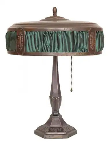 Art Deco Lampe Schreibtischlampe "GREEN CURTAIN" 1930 Tischleuchte Leuchte