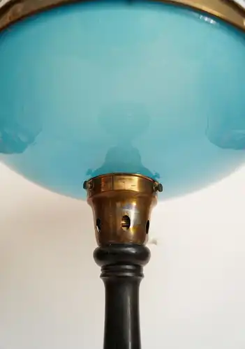 Art Deco Lampe ILRIN Tischleuchte "BLUE ICE" 1920 L. Bosie & Cie Tischlampe