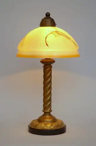 Seltene original Art Déco Schreibtischleuchte "PHILLY" Messinglampe 1930