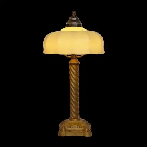 Orig. Wiener Jugendstil Kaffeehausleuchte "SCHÖNBRUNN" Messinglampe Einzelstück