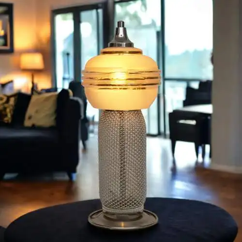 Art Deco Tischlämpchen "COSMO" Tischleuchte Unikat Lampe