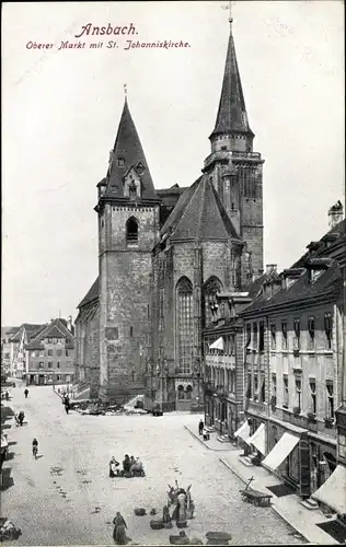 Ak Ansbach, schöne Detailansicht