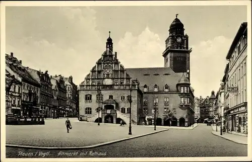 Ak Plauen im Vogtland, schöne Detailansicht