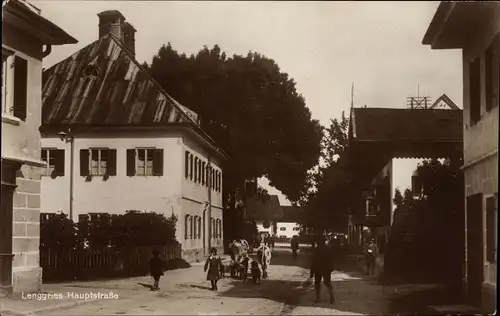 Ak Lenggries im Kreis Bad Tölz Wolfratshausen, Hauptstraße