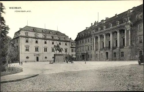 Ak Weimar in Thüringen, schöne Detailansicht