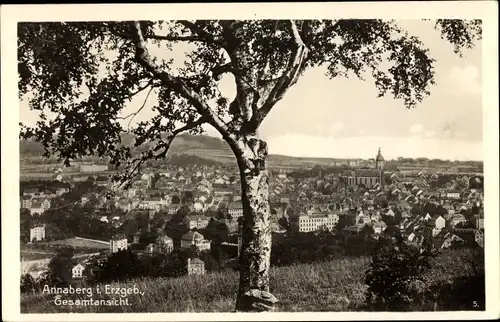 Ak Annaberg Buchholz Erzgebirge, Gesamtansicht, Kirche