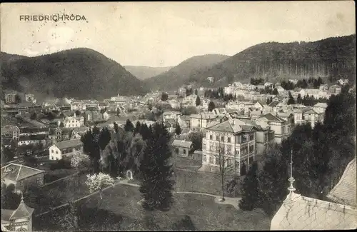 Ak Friedrichroda im Thüringer Wald, Panorama vom Ort