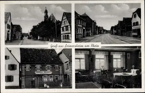 Ak Leimersheim Rhein, Gasthaus zum Anker, Teilansichten