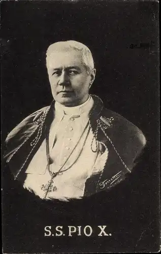 Ak Papst Pius X., Giuseppe Melchiorre Sarto